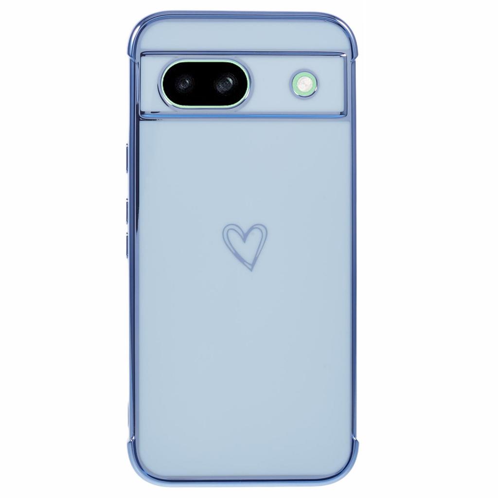 For Google Pixel 8a Case Love Heart TPU Shockproof Protective Phone Cover