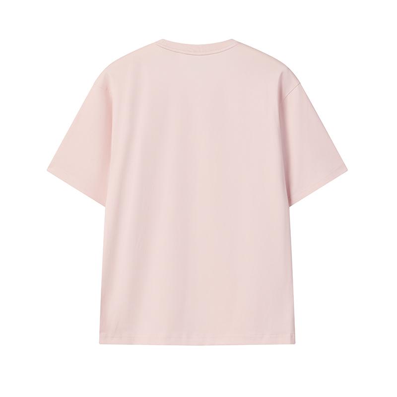 FILA Original Colorful Fashion Simple Classic Retro Big Logo Sports Trendy Casual Versatile Comfortable Loose Short Sleeve T-Shirt F51U619102FPK