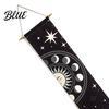 Bohemian Style Wall Star Prints Cotton with Tapestry Soft Hanging Fringed Sun Moon Unique Art
