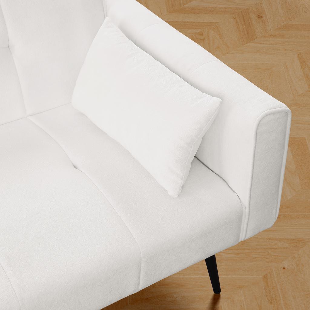 Futon Sofa Bed, Modern 68" Futon Couch Convertible to Bed, Sleeper Living Room Furniture futon set - Fits Small Spaces