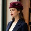 Klobouky Fedora Síťovaný Top Hat Francouzský Styl Klobouk Pillbox Klobouk Fedora s Mašlí Koktejlová Událost