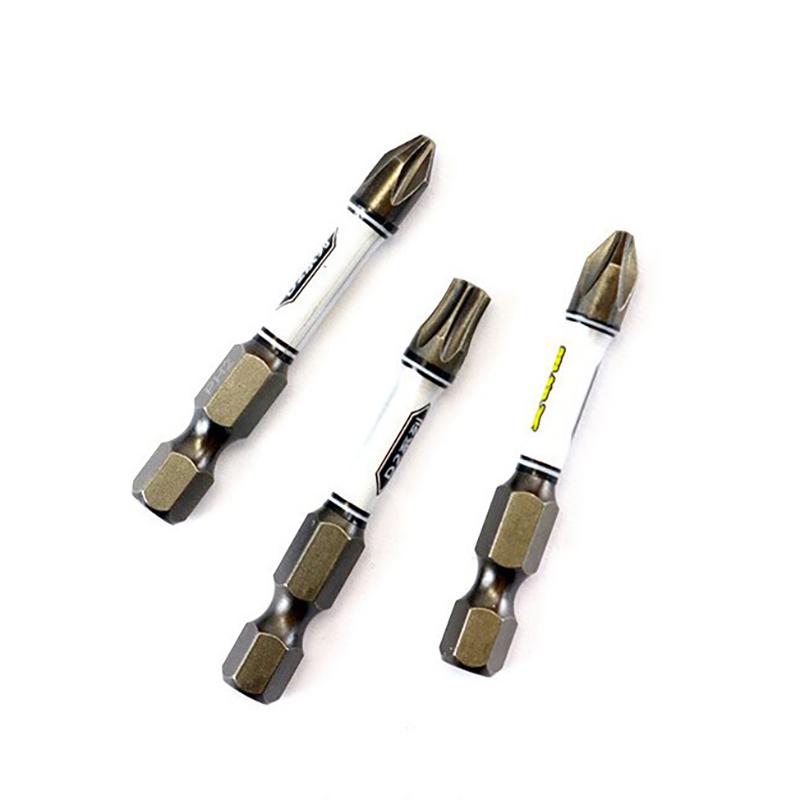 1/4 Schraubendreher-Bit-Set Schlagbohrmaschine Batch-Kopf Torx Sechskant-Kreuzkopf Magnetische manipulationssichere Schraubendreher-Bits