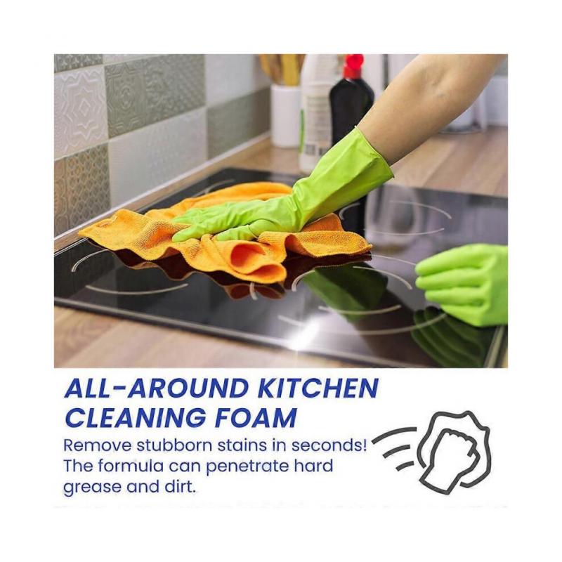 3pcs Multi-Purpose Cleaning Bubble Cleaner Spray Foam Kitchen Grease Dirt Removal Spray