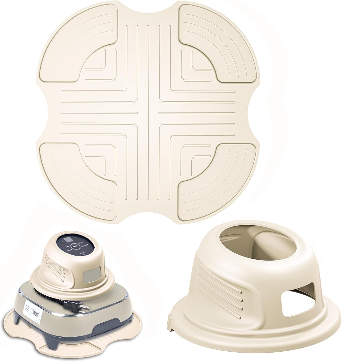 

Аксессуары для аэрофритюрницы Ninja Crispi, силиконовый защитный чехол, органайзер для шнура и силиконовые подставки для аэрофритюрницы Ninja Crispi, маслостойкие, противоскользящие