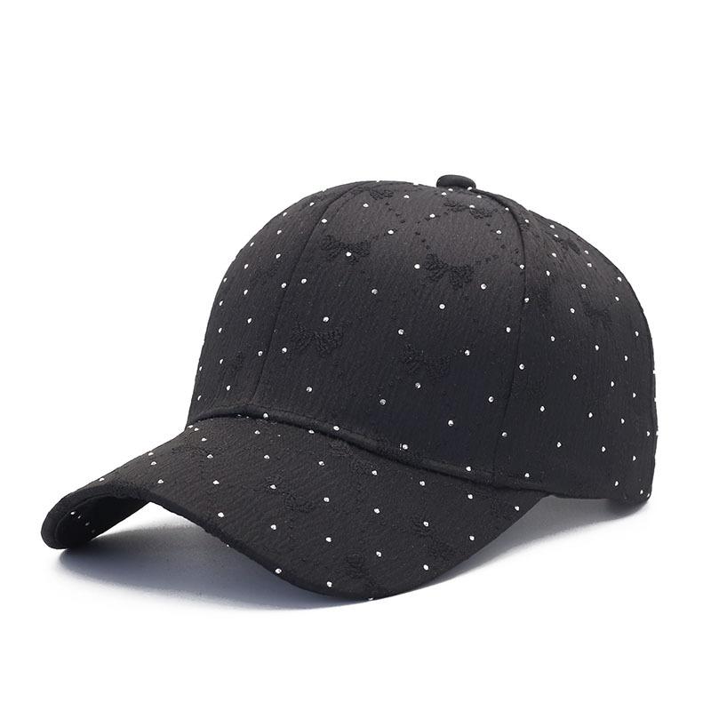 New Fashion Diamond-encrusted Women's Foreign-style Baseball Cap Spring and Autumn Trend Versatile Casual Sunshade Cap
