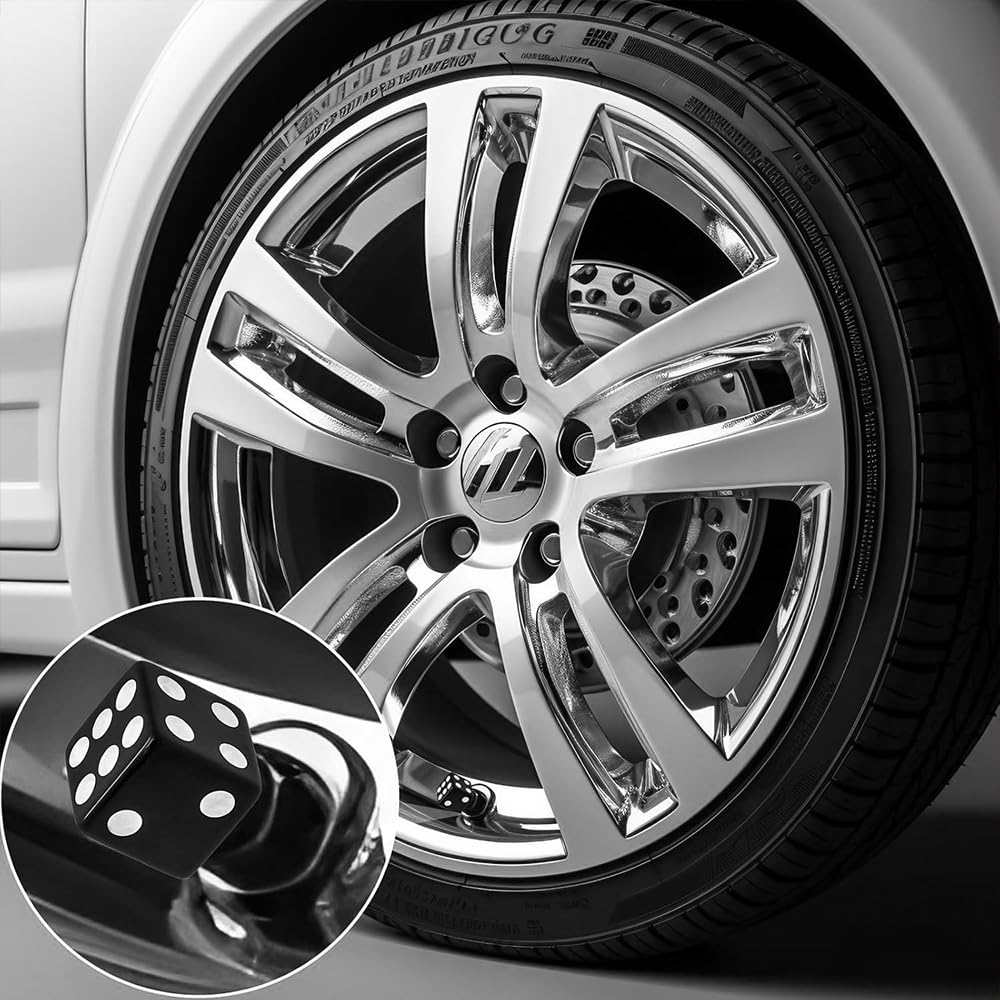 4pcs Car Tire Valves Aluminum Alloy Die Valve Cap Dust Cover Dust Cap Valve