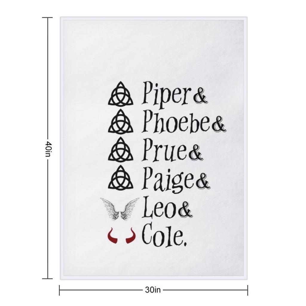 Charmed Names Classic Throw Blanket funny gift for babies Decorative Sofa Bed Blankets