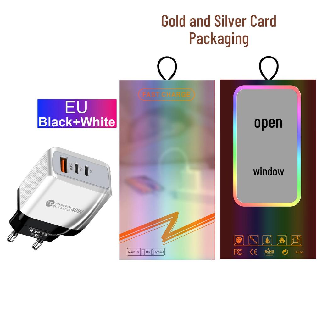 Universal Charger: 1U+2PD Power Adapter for EU, US, UK, and AU Standards