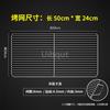 Stainless Steel 304 Food Grade BBQ Charcoal Grate Barbecue Grill Wire Net Mat Grid Mesh Net with Two Handles for Handy Use