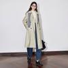 Chuyu Women's 2025 Winter Mid-Length Loose Trench Coat
