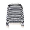 Navigare Women's Striped 100% Cotton Long-Sleeve T-Shirt