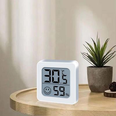 Temperaturmätare LCD temperatur- och fuktmätinstrument Mini smiley elektronisk temperatur och fukt