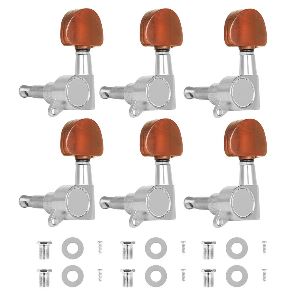 IRIN Folk Guitar String Tuning Pegs Semi-Closed/All-Closed Metal Guitar String Button Tuner Machine Heads Guitar Accessories