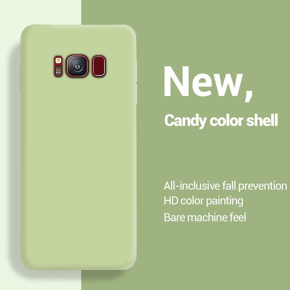 Flüssigsilikon Schutzhülle Für Samsung Galaxy S8 S9 S10 S10e S20 fe Note 8 9 10 Plus Note 20 Ultra Hülle Coque