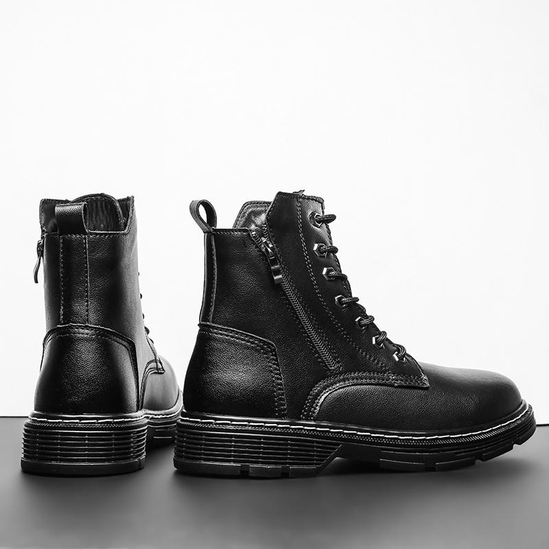 Men's New Leather Outdoor Sports Shoes Casual Shoes Business Leather Boots