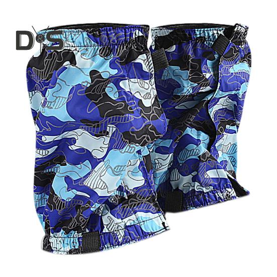 

1 пара зимних гетр, эластичные регулируемые, для мужчин и женщин, для походов, скалолазания, охоты, катания на лыжах, защита от песка, защита для ботинок, чехол для защиты от снега темно-синий