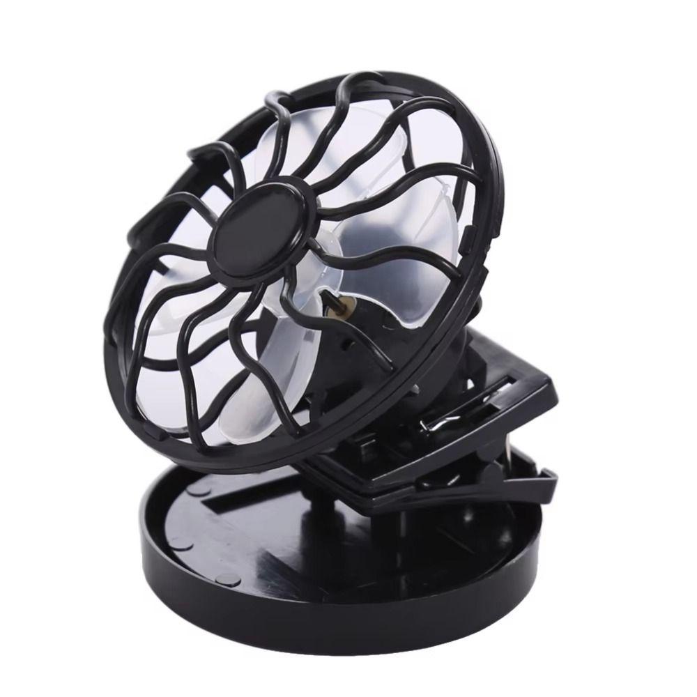 Clip-On Mini Solar Fan Handsfree Small Air Cooler Lightweight Outdoor Solar Fan Summer