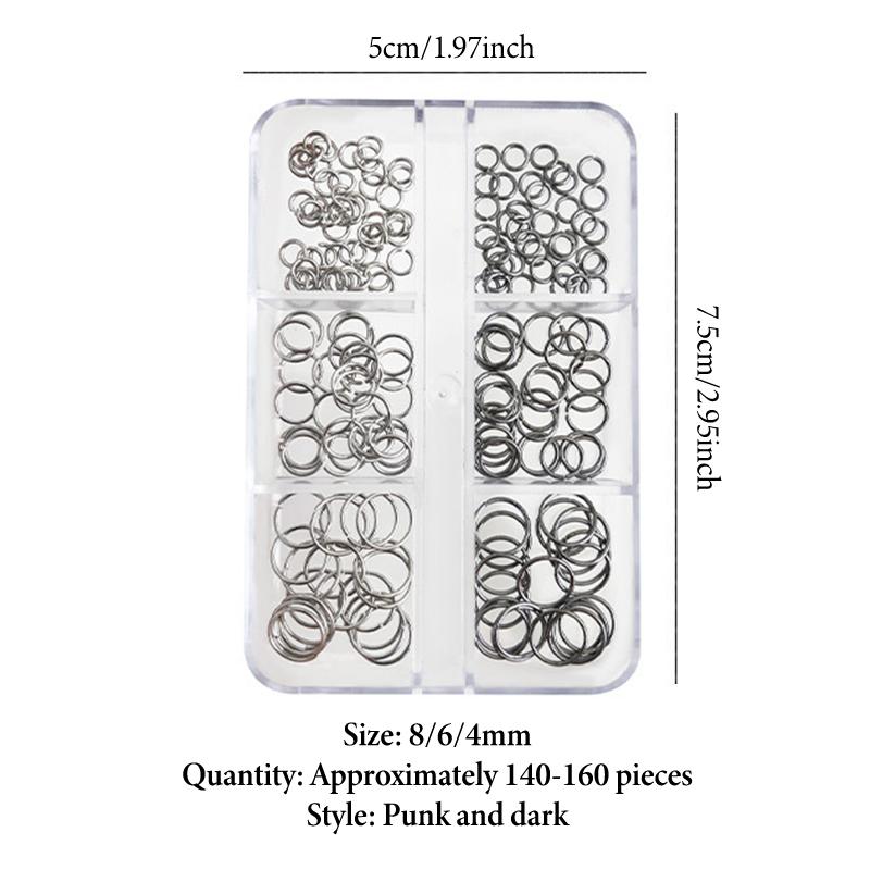 Перфорированное круглое кольцо для нейл-арта, 6 ячеек, Круглое металлическое кольцо, DIY Носимое украшение для ногтей