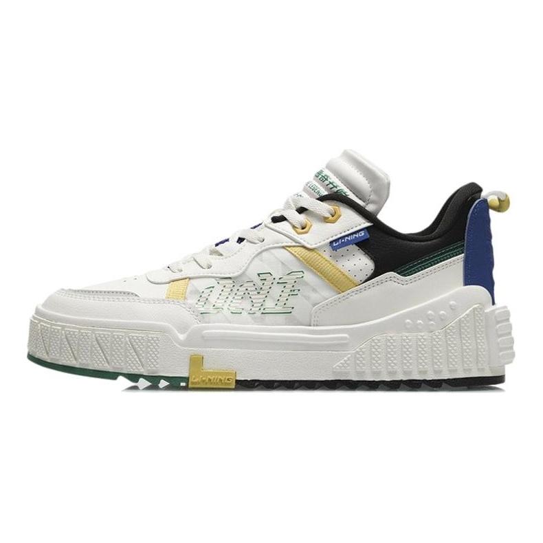 Li Ning 001 UNBLOCK Synthetic Leather, Leather Thermal Waterproof Coverage Low Top Skateboard Shoes Men's AGCR123-2