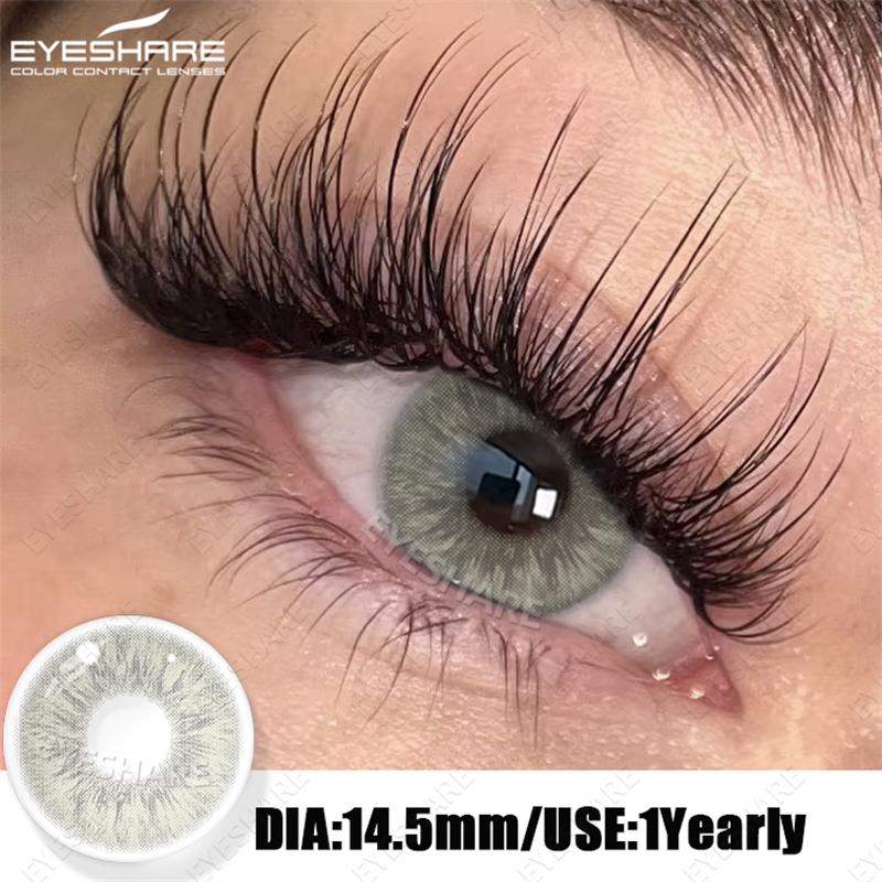 Eyeshare Natürliche Kontaktlinsen Farbige Kontaktlinsen Braune Make-up-Linsen Graue Pupillenlinsen Blaue Augen Kontakte Grüne Augen Linse