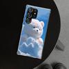 Sunny Clouds Teddy Bear Phone Case Cover for Samsung Galaxy S26 S25 Edge S24 S23 Ultra S22 Plus S21 FE S20 + Art Customized Fund