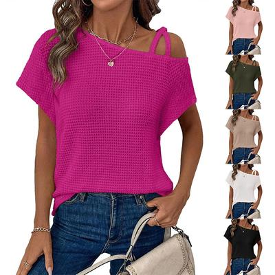 Women's Fashion Summer Off-the-shoulder Knitted Top