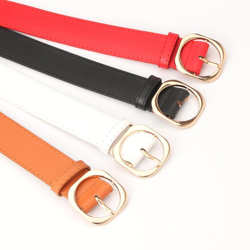 Summer New Collection of Women's Belts: Versatile Dress Decoration Belt, Girls' Jeans Belt, Fashionable Lychee Pattern