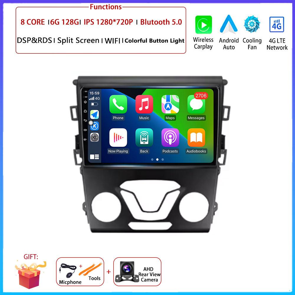 Android Carplay Auto For Ford Mondeo 5 Fusion 2012 2013 2014 2015 2016 - 2019 Car Radio Navigation GPS Multimedia Video Player