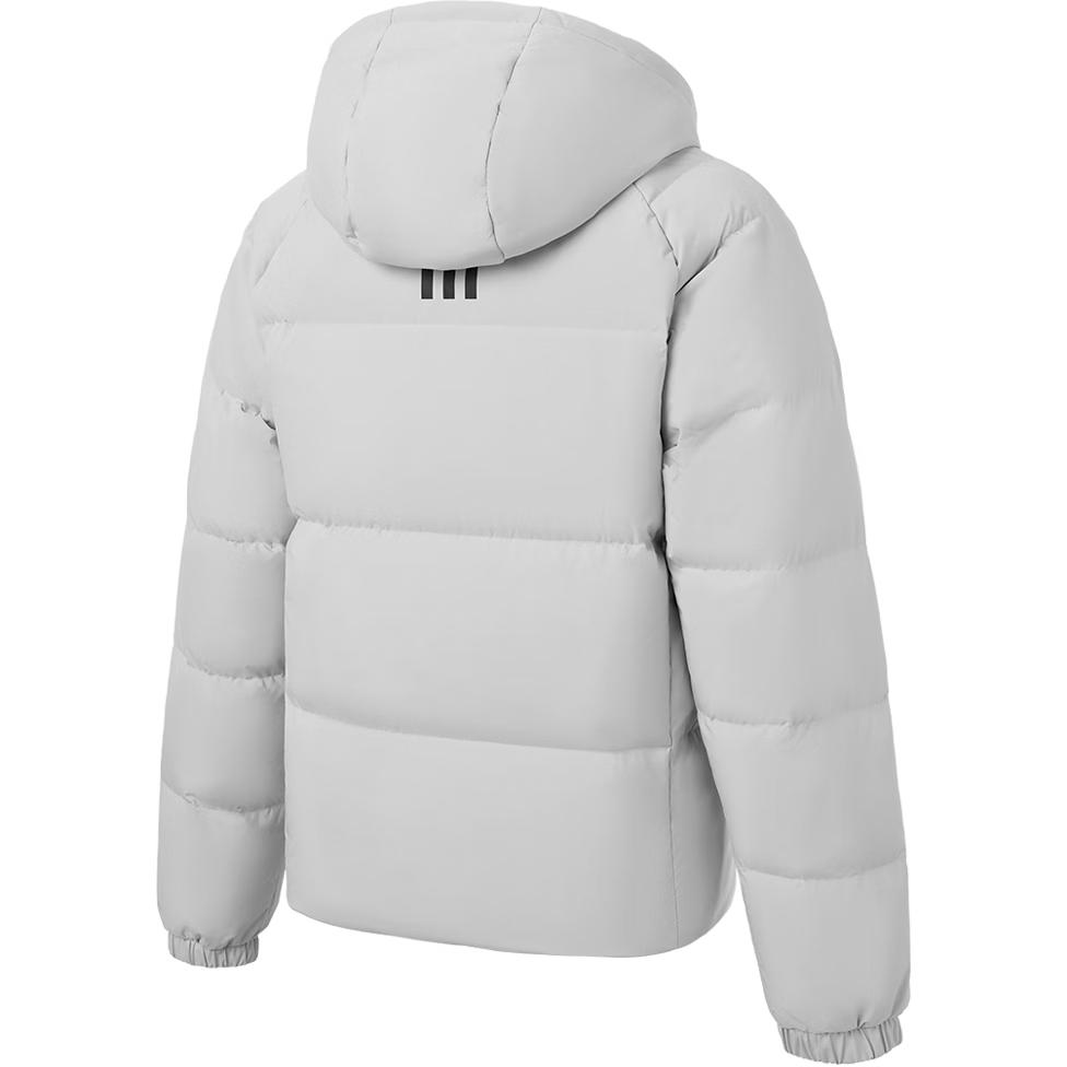 Adidas Outdoor Hooded Warm Down Jacket Unisex Jacket Gray JW1655