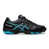 Asics Ds Light Jr Gs Tf Skóra Syntetyczna Wygodne Trwałe Oddychające Niskie Buty Piłkarskie dla Dzieci Buty Piłkarskie dla Dzieci Czarne Niebieskie 1104A047-001