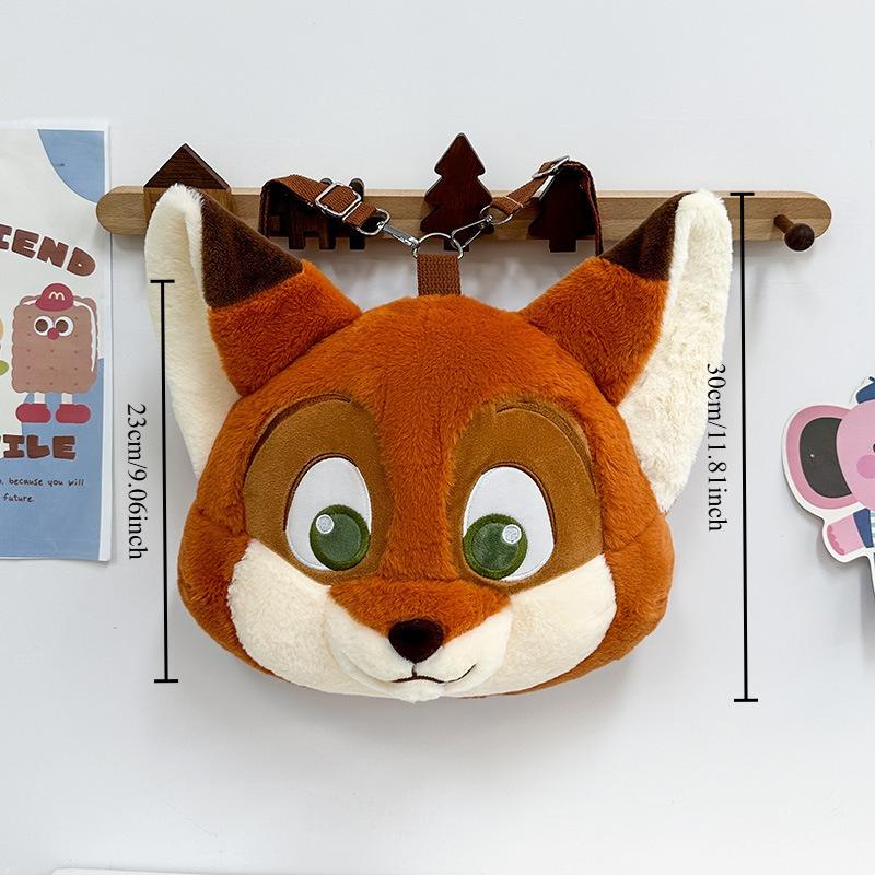 

Cute Fox Plush Backpack Kawaii Bunny Fashion Plushie Knapsack Crazy Animal City Sling Bag Versatile Fluffy Bag Gifts