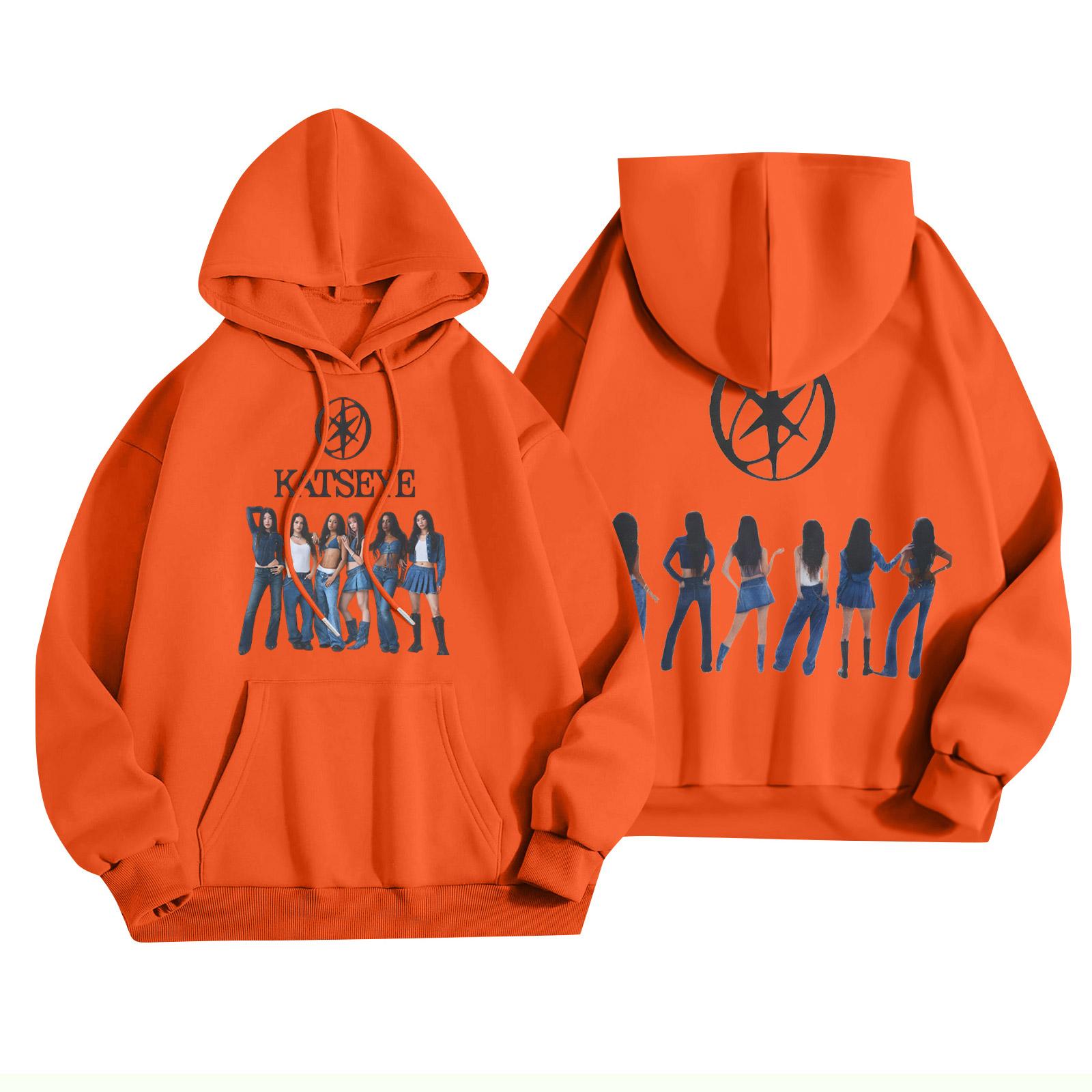 

Unisex Fashion Lightweight Long Sleeve Pullover With Pockets Printed Hoodie XXL шафрановый