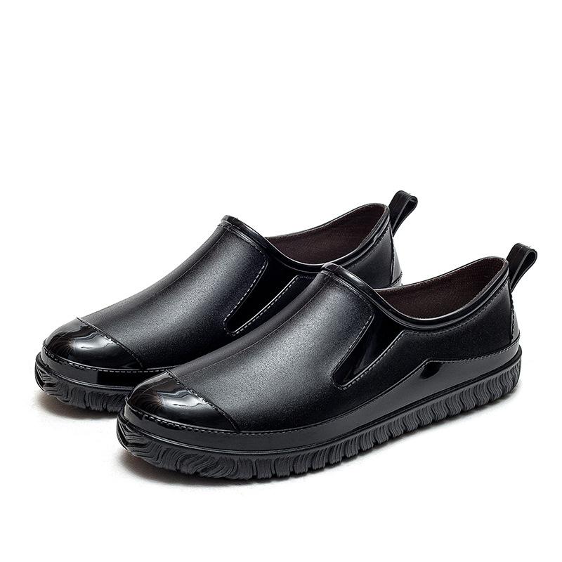 Adult casual versatile casual fashion low-top rain shoes women's waterproof short tube car wash four seasons work shoes