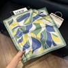 May Kaji Cashew Flower Square Scarf Retro Men's Silk Scarf Buckle British Style Scarf Men's Paisley Pattern Small Scarf Women