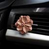 Retro Flower Car Air Outlet Aromatherapy Fancy Niche Style Camellia Car Vent Fragrant Stone Aroma Diffuser