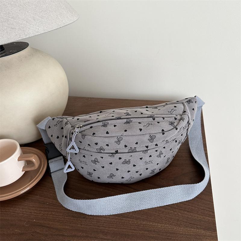 Bedruckte gepunktete Brusttasche Damen neue Damen Umhängetasche Brustbeutel lässig vielseitig Mädchen Handy-Tasche