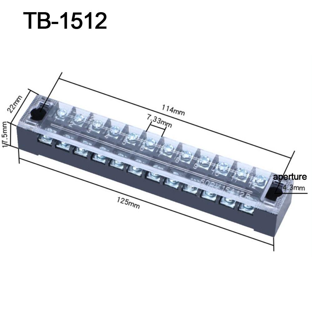 With Screws Strip Block Terminal Dual Row Cable Connector Electric Connector Strip  Electrical