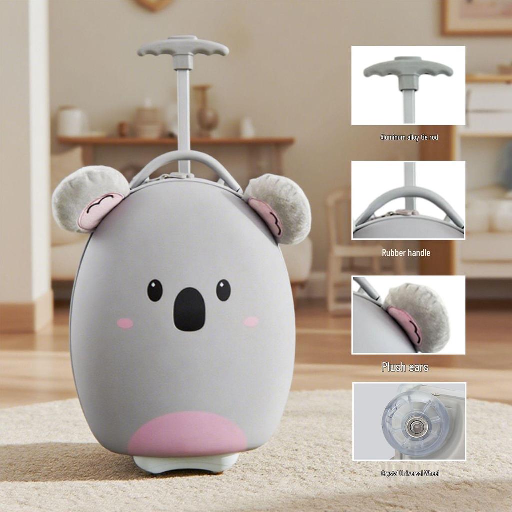 Children's 16" Eggshell Cartoon Trolley Suitcase