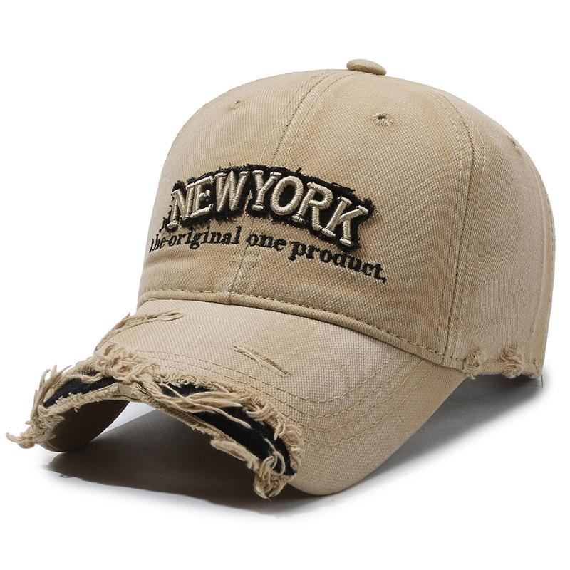 Vintage  Embroidered Letter Denim Baseball Cap For Men Women Spring Summer Cap Sun Hat