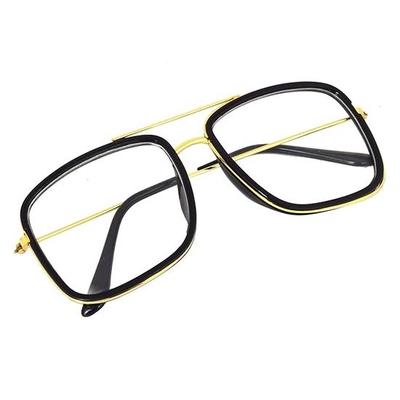 Dervin Quadratische Sonnenbrille für Unisex-Erwachsene, mehrfarbiger Rahmen, mehrfarbige Gläser (Mittel) - 2er-Pack