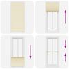 Cream Pleated Blind 90X200 Cm Fabric Width 89.4 Cm