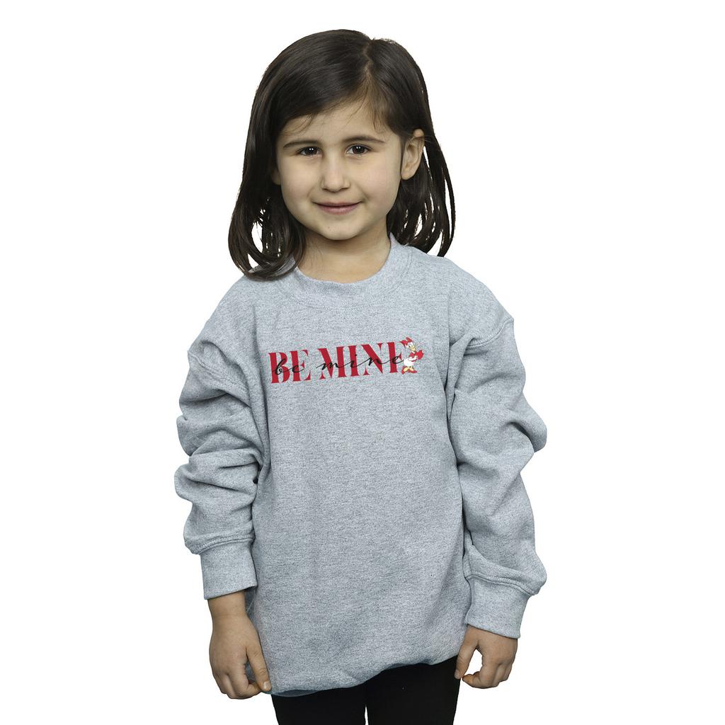 Disney Girls Valentine Be Mine Daisy Duck Sweatshirt