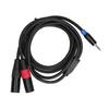 3.5mm Stereo Male 3.5mm Male To Dual 2 XLR Male Plug Male To Dual XLR Connector  Audio Equipment