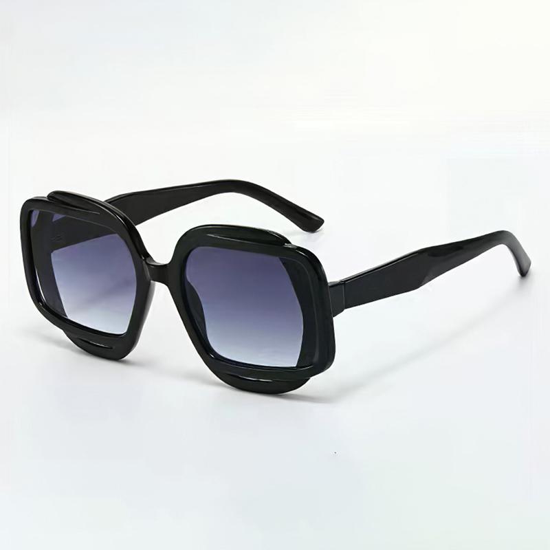 Oversized Fashion Sunglasses Men New Candy Color Rim Gradient Casual Shades Women Brand Design Beach Vacation Sun Glasses