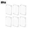 1/3/6pcs Acrylic Refrigerator Magnetic Frame Frame For 1/3/4 Inch Photo Clear Reversible Refrigerator Magnet Photo Frame Display