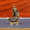 Brass Mermaid Ornaments Ancient Fish Home And Office Desktop Ornaments Figurines Mini Desktop Crafts