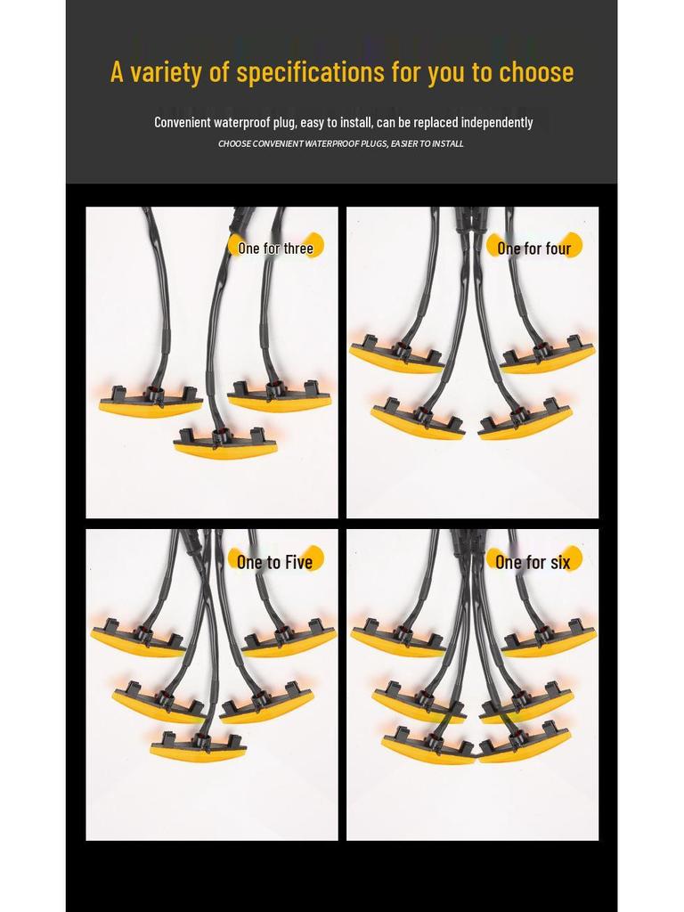 LED Yellow Daytime Running Light for 4Runner Modified Grille