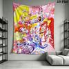 Pretty Cure Wall Tapestry Aesthetic Wall Hanging Printed Fabric Blanket Decorative Tapestries for Bedroom Living Room Home Decor