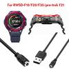 Power Supply Cord Charging Cable for WSD-F10 WSD-F20 WSD-F30 Pro-TrekF21 Watches