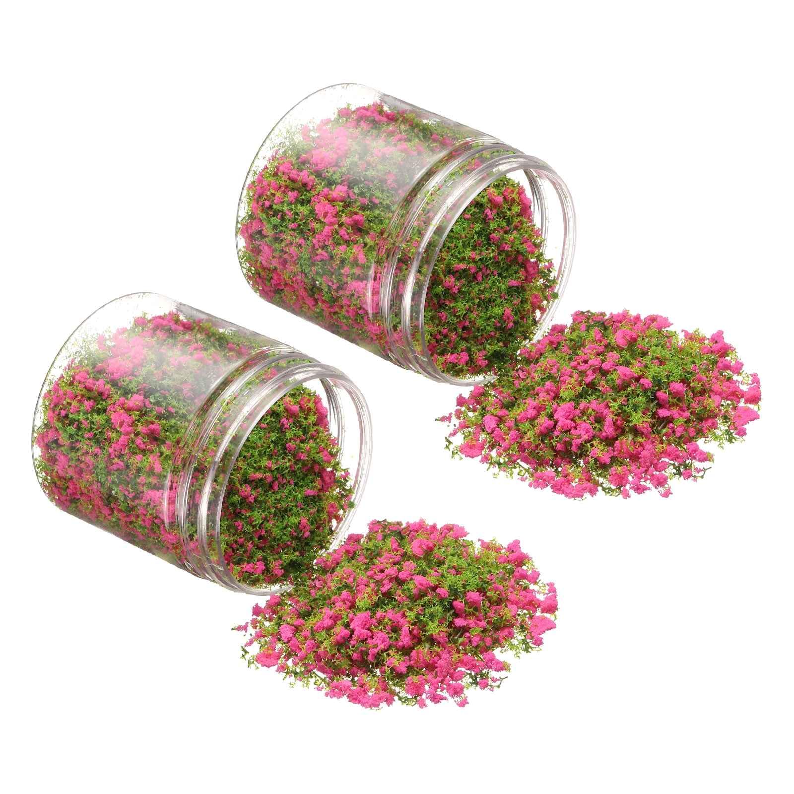 

CoCud Model Flower Glasses, 185ml Capacity, Fake Miniature Flower Glass Tree, Plastic Sponge Rose Red - DIY Dollhouse Fairy Garden Model Railway